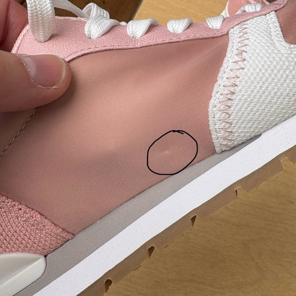 Vivaia Satin Luxe Allegro Sneaker In Pink/ White EU 36 US 6 - Picture 15 of 16